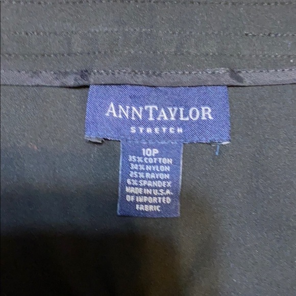 Ann Taylor Stretch MIDI Black Skirt - Picture 5 of 7